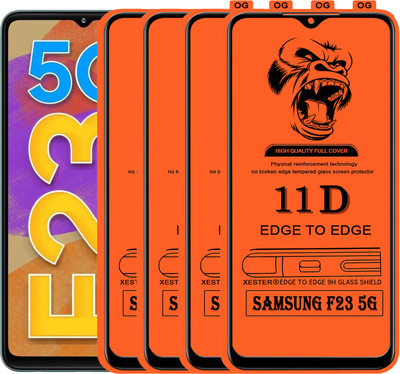 PFOAM Edge To Edge Tempered Glass for SAMSUNG GALAXY F23 5G(Pack of 4)