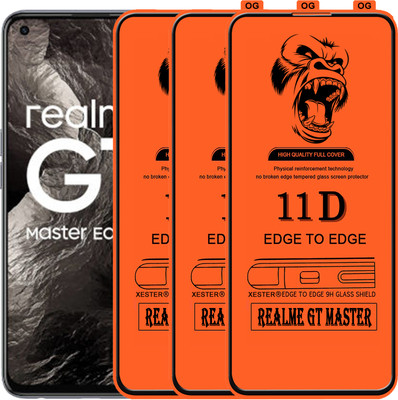PFOAM Edge To Edge Tempered Glass for REALME GT MASTER(Pack of 3)