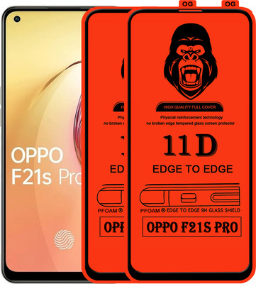 Laxdom Edge To Edge Tempered Glass for OPPO F21S PRO(Pack of 2)