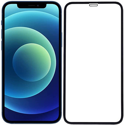 O2MG Edge To Edge Tempered Glass for APPLE iPhone 12(Pack of 1)