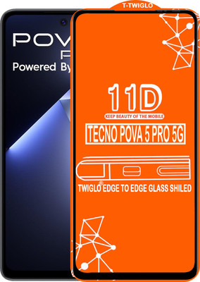 Flipkart SmartBuy Edge To Edge Tempered Glass for TECNO POVA 5 PRO 5G(Pack of 1)