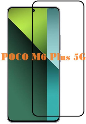 LIKEDESIGN Edge To Edge Tempered Glass for POCO M6 Plus 5G(Pack of 1)