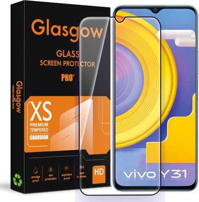 Glasgow Edge To Edge Tempered Glass for Vivo Y31 (2021)(Pack of 1)