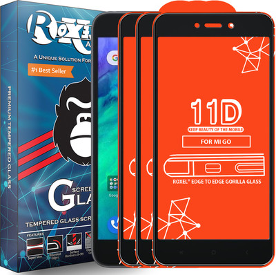 Roxel Edge To Edge Tempered Glass for Redmi Go(Pack of 3)