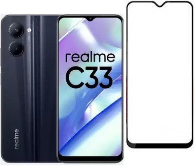 CASEHUNT Edge To Edge Tempered Glass for Realme C33(Pack of 1)
