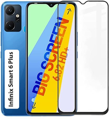 iCopertina Edge To Edge Tempered Glass for Infinix Smart 6 Plus(Pack of 1)