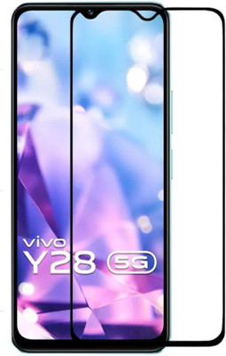 SRT Edge To Edge Tempered Glass for Vivo Y28 5G(Pack of 1)