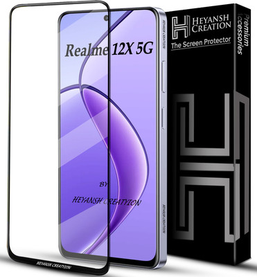 HEYANSH CREATION Edge To Edge Tempered Glass for Realme 12X 5G(Pack of 1)