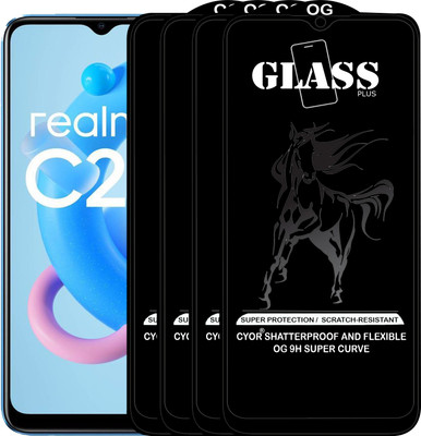 CYOR Edge To Edge Tempered Glass for REALME C20(Pack of 4)