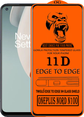 TWIGLO Edge To Edge Tempered Glass for ONEPLUS NORD N100(Pack of 1)