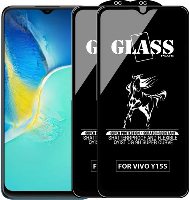 Qyist Edge To Edge Tempered Glass for VIVO Y15S(Pack of 2)