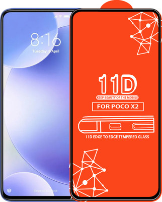 Roxel Edge To Edge Tempered Glass for Poco X2(Pack of 1)