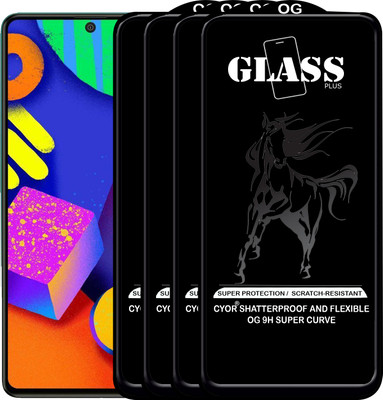 CYOR Edge To Edge Tempered Glass for SAMSUNG M62(Pack of 4)