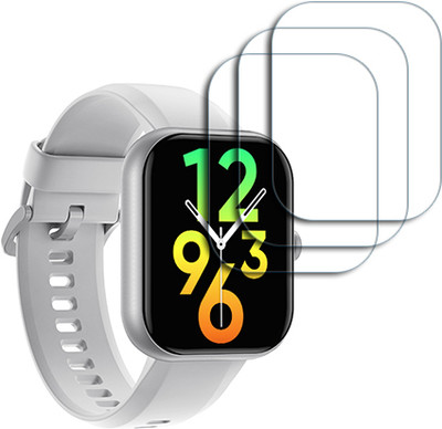 SOMTONE Edge To Edge Tempered Glass for DIZO Watch D Pro 1.85 INCH SMARTWATCH SCREEN GUARD(Pack of 3)