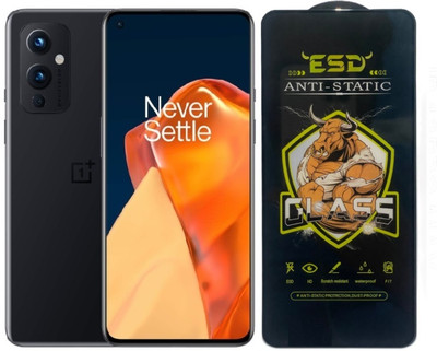 Resolute Edge To Edge Tempered Glass for OnePlus 9, ESD Tempered Glass, ESD Screen Protector, Anti Static, Screen Protector(Pack of 1)