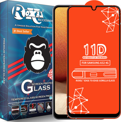 Roxel Edge To Edge Tempered Glass for Samsung A32 4G(Pack of 1)