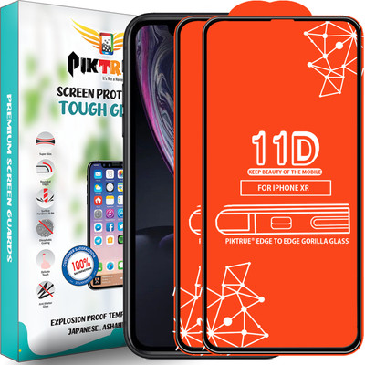 PikTrue Edge To Edge Tempered Glass for Apple iPhone XR(Pack of 2)