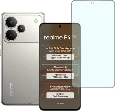 SPRITZEN Edge To Edge Tempered Glass for Realme P4 5G, Matte Tempered Glass(Pack of 1)