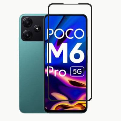 BRENZZ Edge To Edge Tempered Glass for POCO M6 PRO 5G(Pack of 1)
