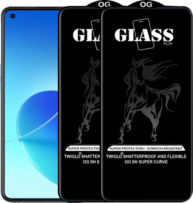 TWIGLO Edge To Edge Tempered Glass for OPPO RENO 6(Pack of 2)