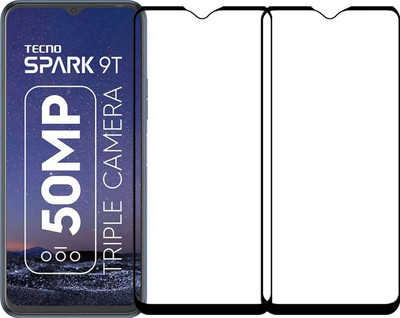 Flipkart SmartBuy Edge To Edge Tempered Glass for Tecno Spark 9T(Pack of 2)