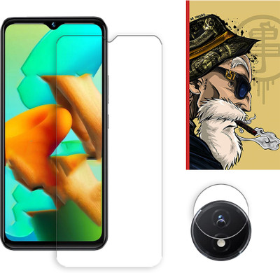 SOMTONE Edge To Edge Tempered Glass for vivo Y02t 4G Tempered Glass Screen Protector | Anti-Scratch | Edge to Edge Full Coverage | 9H Hardness ( 1 FRONT SCREEN GUARD + 1 CAMERA LENS PROTECTOR + 1 FREE BACK EMBOSSED SKIN001 )(Pack of 1)