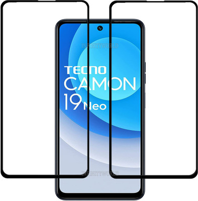 INFINITYWORLD Edge To Edge Tempered Glass for Tecno Camon 19 Neo(Pack of 2)