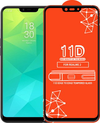 Qyist Edge To Edge Tempered Glass for Realme 2(Pack of 1)