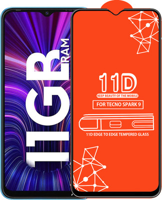 Qyist Edge To Edge Tempered Glass for Tecno Spark 9(Pack of 1)