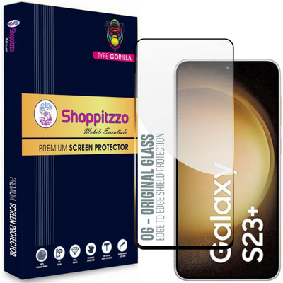 Shoppitzzo Edge To Edge Tempered Glass for Samsung Galaxy S23 Plus|Galaxy S22 Plus (6.6 Inches)D**NeoShield**Millitary Grade-Anti Explosion-Tempered Glass/Full Screen Coverage-Edge to Edge/9H Hardness/With Easy Installation Kit(Pack of 1)