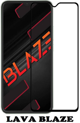 welldesign Edge To Edge Tempered Glass for Lava Blaze, LAVA BLAZE(Pack of 1)