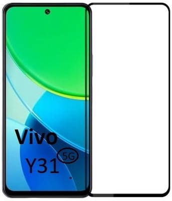 Bodoma Edge To Edge Tempered Glass for Vivo Y31 5G(Pack of 1)