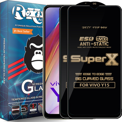 Roxel Edge To Edge Tempered Glass for VIVO Y16(Pack of 2)
