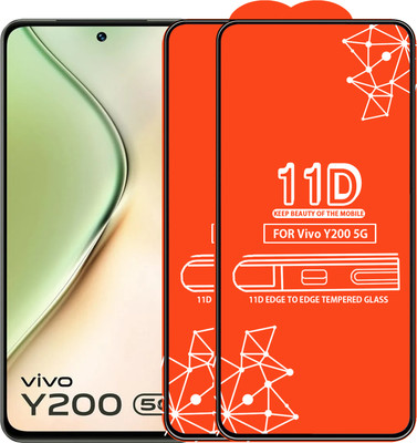 Roxel Edge To Edge Tempered Glass for Vivo Y200 5G(Pack of 2)