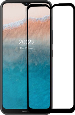 GLOBAL NOMAD Edge To Edge Tempered Glass for Nokia C21 Plus(Pack of 1)