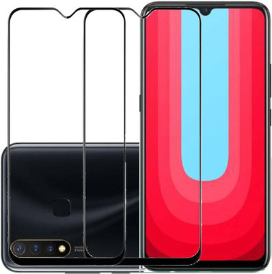 KARTRAY Edge To Edge Tempered Glass for Vivo U20, Vivo Y19, Oppo F11, Oppo A9(Pack of 2)
