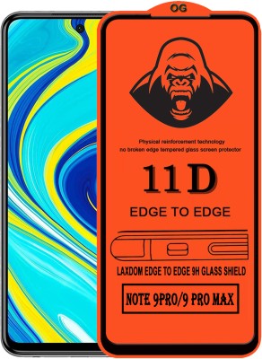 Laxdom Edge To Edge Tempered Glass for REDMI NOTE 9 PRO MAX(Pack of 1)