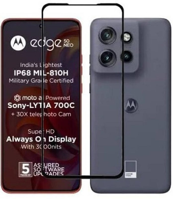 VDAT Edge To Edge Tempered Glass for MOTOROLA Edge 50 Neo, Moto Edge 50 Neo(Pack of 1)