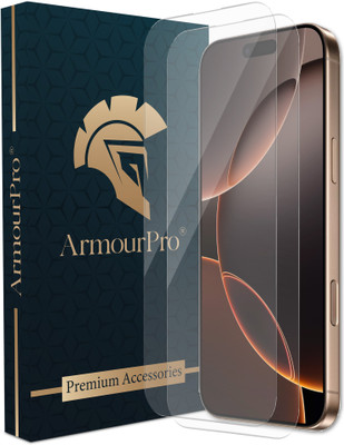 ArmourPro Edge To Edge Tempered Glass for IPhone 16 Pro Max, Apple IPhone 16 Pro Max(Pack of 2)