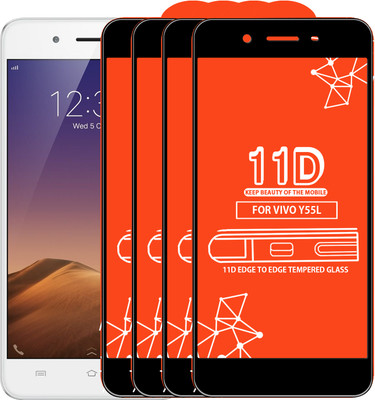 Roxel Edge To Edge Tempered Glass for VIVO Y55L(Pack of 4)