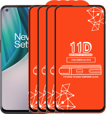 Roxel Edge To Edge Tempered Glass for Oneplus N10(Pack of 4)