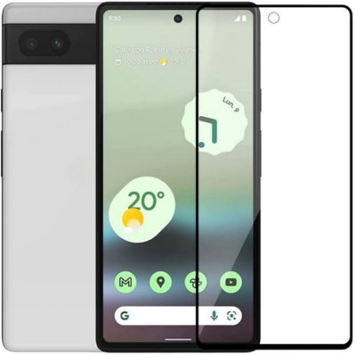 Heatmor Edge To Edge Tempered Glass for Pixel 6a, Google Pixel 6a(Pack of 1)