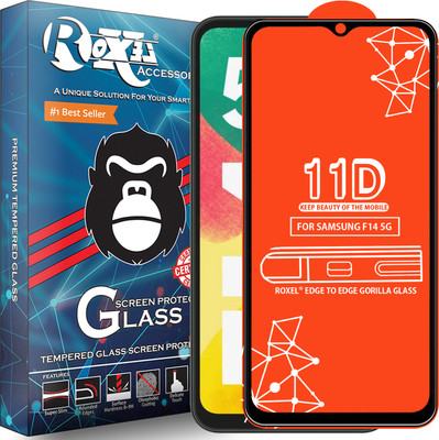 Roxel Edge To Edge Tempered Glass for Samsung F14 5G(Pack of 1)