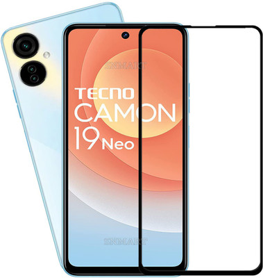 SNMART Edge To Edge Tempered Glass for Tecno Camon 19 Neo(Pack of 1)