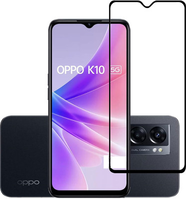 NIMMIKA ENTERPRISES Edge To Edge Tempered Glass for Oppo K10 5G(Edge-to-Edge Coverage | 9H Hardness Protection | High-Definition Clarity | Bubble-Free Installation | Shatter-Resistant Technology | Oleophobic Coating | Case-Friendly Design)(Pack of 1)