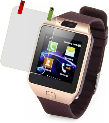 zxb Edge To Edge Tempered Glass for DZ09 Bluetooth Smartwatch(Pack of 1)
