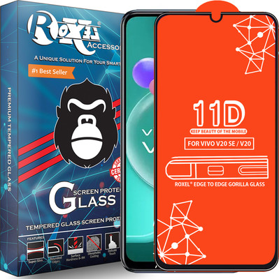 Roxel Edge To Edge Tempered Glass for Vivo V20 Se(Pack of 1)