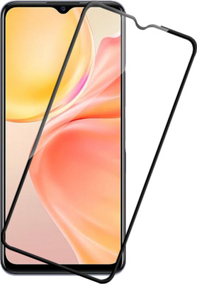 HUPSHY Edge To Edge Tempered Glass for vivo Y75s(Pack of 1)