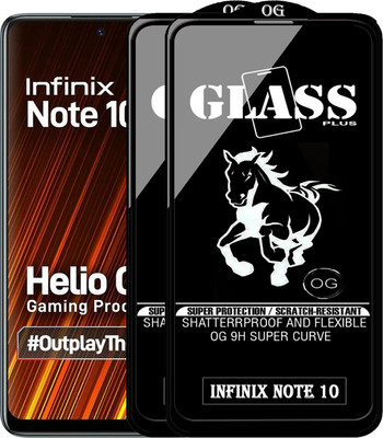 PFOAM Edge To Edge Tempered Glass for INFINIX NOTE 10(Pack of 2)