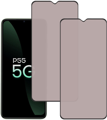KARTRAY Edge To Edge Tempered Glass for itel P55 5G, Matt Glass(Pack of 2)